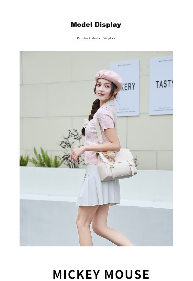Disney Women's Backpack 2026 New Small Niche Multifunctional Large Capacity Commuter Bag Birthday Gift for Girls 11