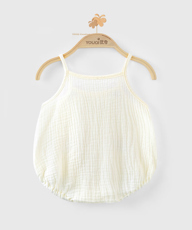 Youqi Baby Summer Breathable Clothes Cute Girls Vest Baby Romper Sleeveless Thin Newborn Jumpsuit 3