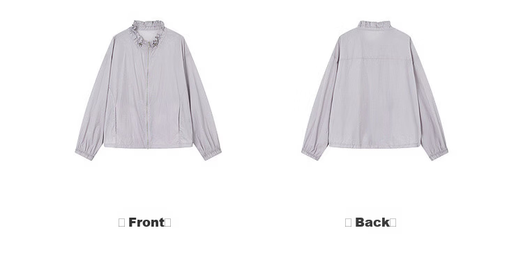 Demana Original Yarn Sunscreen UPF50+ Summer Lightweight Outdoor Drawstring Collar Thin Loose Sports Casual Women's Jacket 16