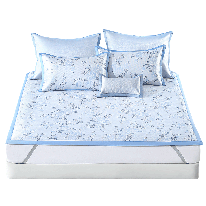 Mercury Home Textiles Ice Silk Cooling Mat 1000D Cooling Mat Baby Grade A Antibacterial Mite Resistant Breathable Foldable Machine Washable 1.2m Bed