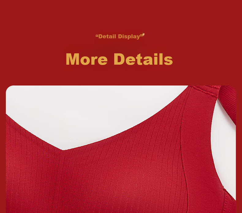 QianNaiMei Red Festive Wedding Large Bust Minimizing Side Support Main Year Bra Set Gray Blue 85D E+XL 28