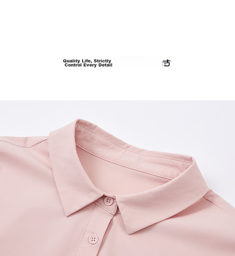Demana [Cooling Antibacterial Anti-Mite] Summer Urban Simple Lapel Straight Slim Petite Dress for Women High-End Feel 15