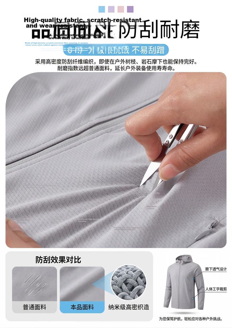 AEMAPE Mother's Day Women's Ice Silk Sun Protection Jacket Summer UV Protection UPF50+ Outdoor Lightweight Breathable Loose Fit Sunblock Shirt 6