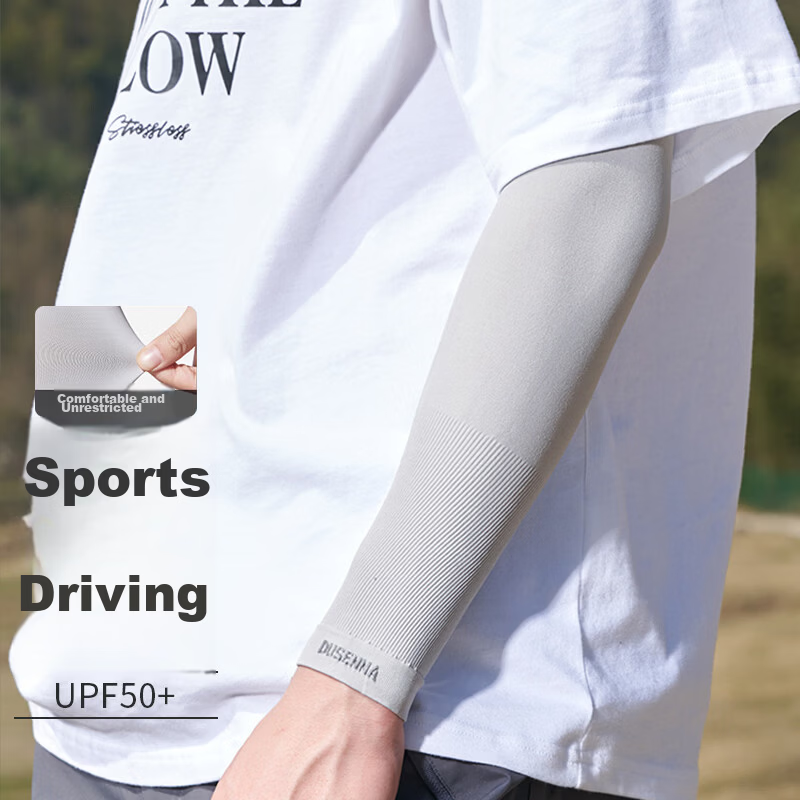 Dusena 3 Pairs 6pcs Ice Silk UV Protection Cooling Arm Sleeves for Men and Women Summer Outdoor Driving Sports Cycling Fishing