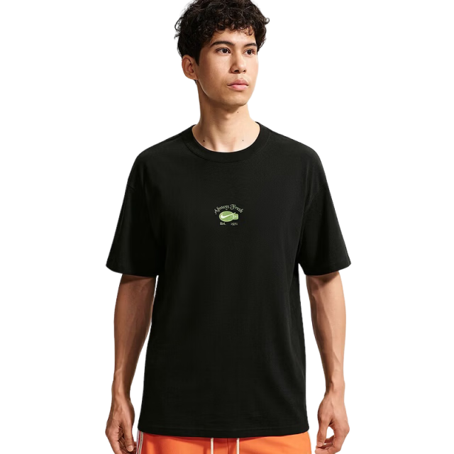 Nike Men's Sports T-Shirt Simple Fashion Versatile Basketball Series Short Sleeve IM5057-010 Black XL