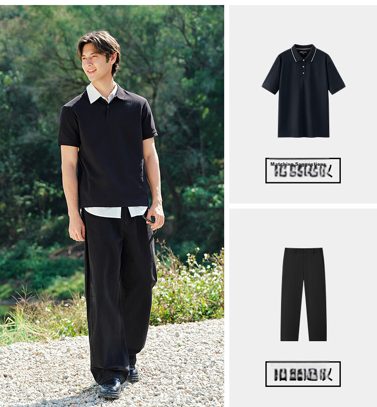 Semir Wang Anyu Mall Same Style | Men's Polo Shirt Summer Trendy Short Sleeve 2026 New Quick-Dry Breathable T-Shirt Father's Day 14