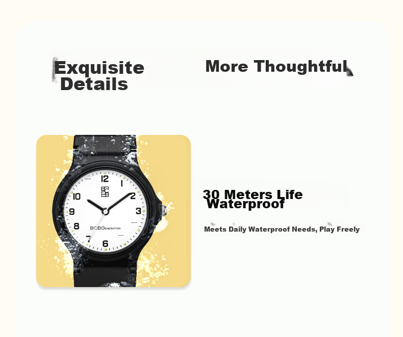 BCBG Student Watch for Children, Middle and High School Students, Youth Exam Watch for High School Entrance Exam, College Entrance Exam, National Civil Service Exam, Graduate Exam, Unisex Watch 6