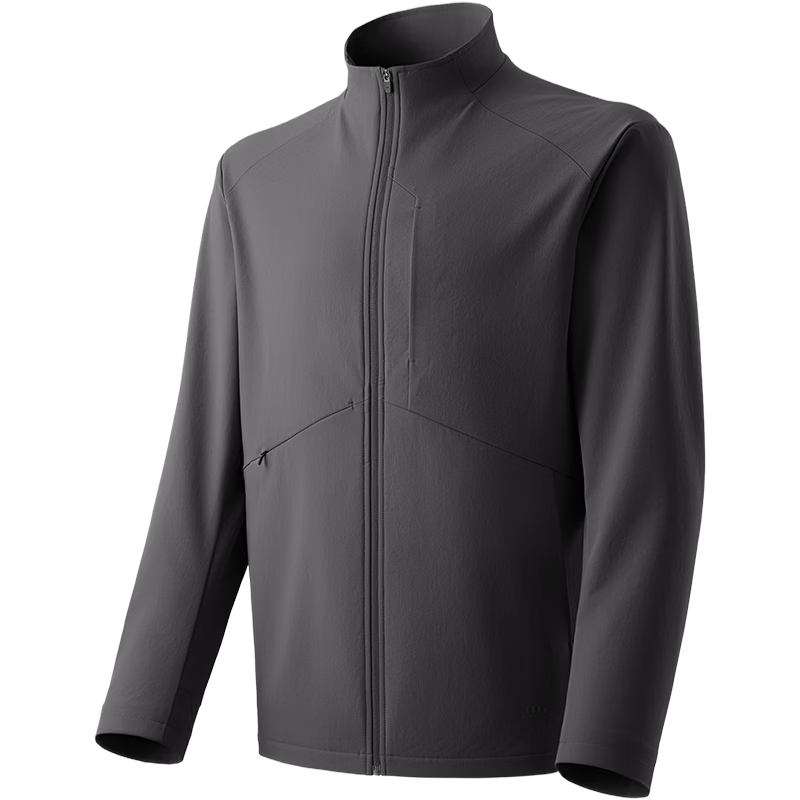 Beneunder Men's Softshell Jacket Windproof Water-Repellent Outdoor High Elastic Hydrogen Shell ST006 Ink Gray S