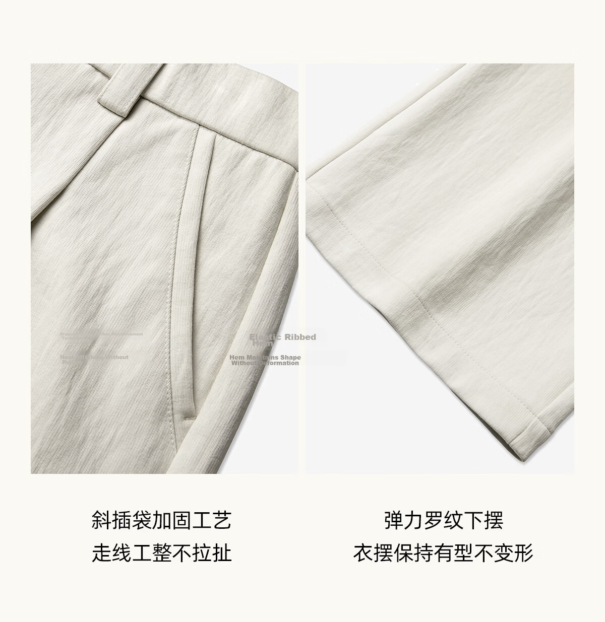 HAUT TON Lyocell Faux Linen Slightly Wrinkled Straight-Leg Pants for Men, 2026 Summer New Style Commuter Straight Casual Long Trousers 5159 22
