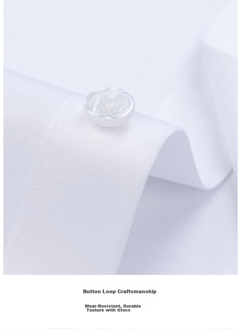 FIRS 200-Thread Satin DP Non-Iron Short Sleeve Shirt Men Summer High-End Pure Cotton Business Shirt Light Sky Blue 43 12