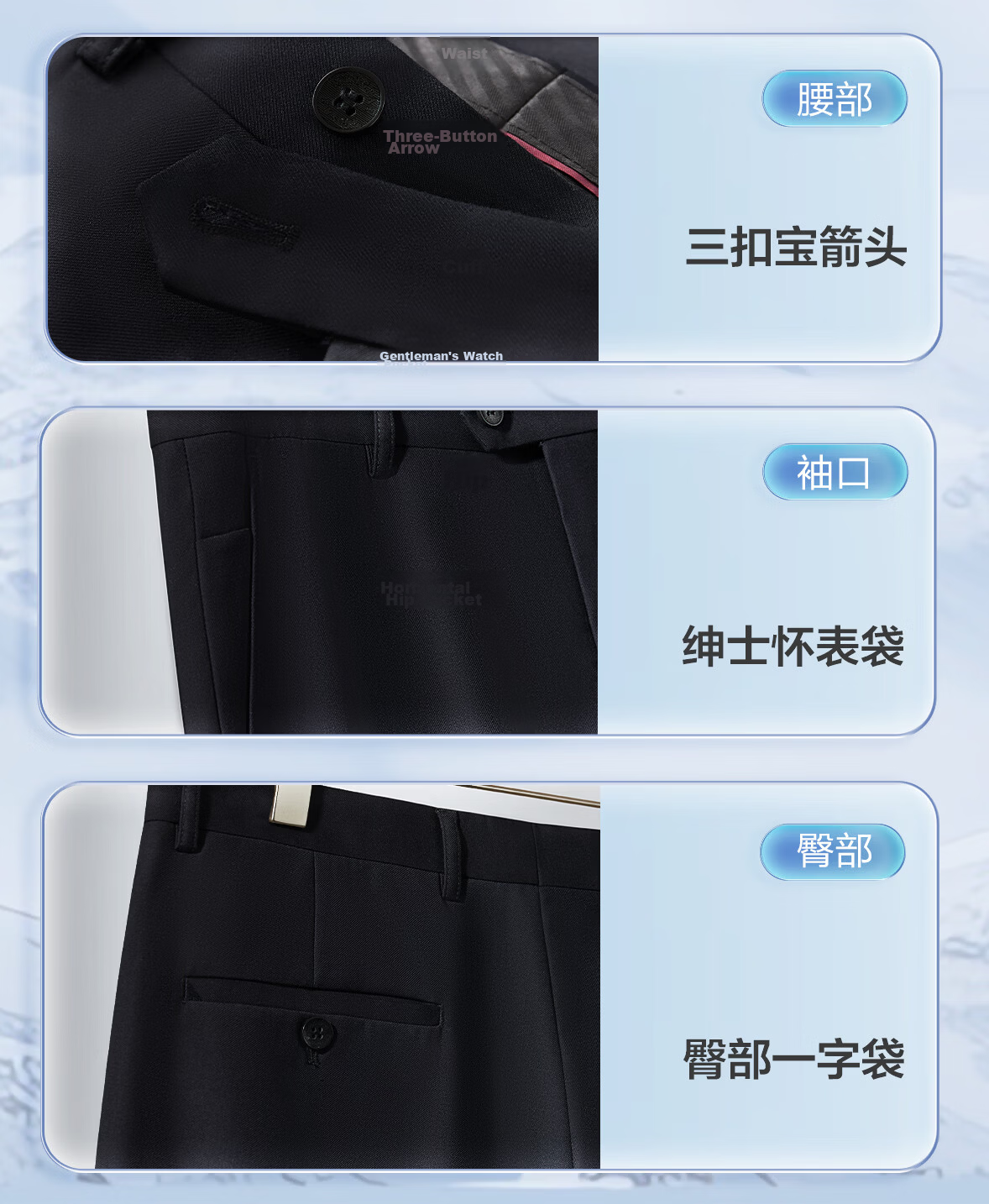 Hodo Non-Iron Draped Men's Casual Comfortable Stretch Trousers Easy Care Father's Day Gift 9