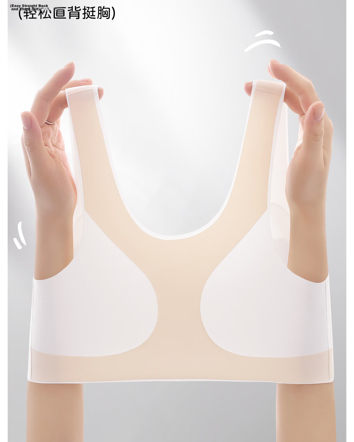 GRACEWELL Girls' Sports Bra Vest Shockproof for Middle and High School Students, Youth Development, Skin Color, Size M 21