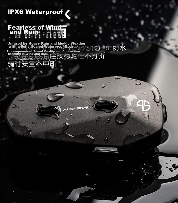 Alien Snail New ET-003 Motorcycle Helmet Bluetooth Headset Riding Helmet Dual Intercom Smart Noise Reduction Long Battery Life 8