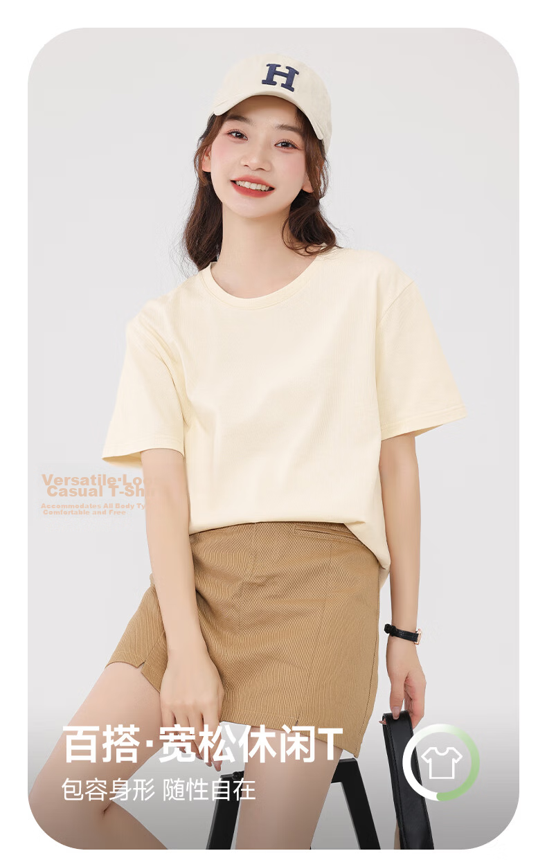 Warrior Women's 2026 Summer New Cotton Short Sleeve T-Shirt Loose Fit Slim Outdoor Breathable Printed Top 2