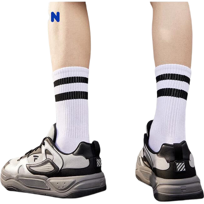 FILA FUSION, Official Trendy Brand Men's Shoes, BANK II Lightweight Sneakers, Fashionable Spring And Autumn Footwear, Sports Shoes