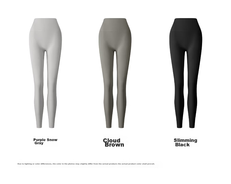 Youkeshu Women's Sharkskin Sun Protection Pants Lightweight Sports Yoga Pants High Waist Tummy Control Hip Lift Slimming Nude Feel Leggings 28