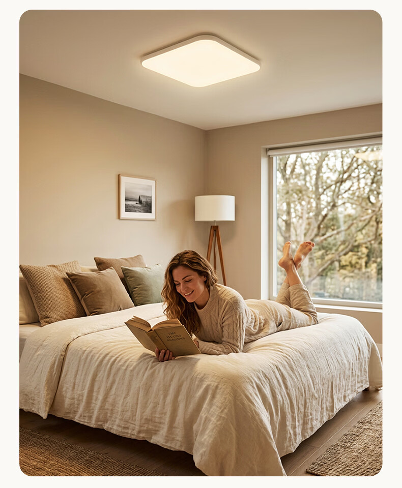 NVC Future Light Full Spectrum Eye Protection Ceiling Lamp Ra98 Smart Control Bedroom Light 60W Round White 13