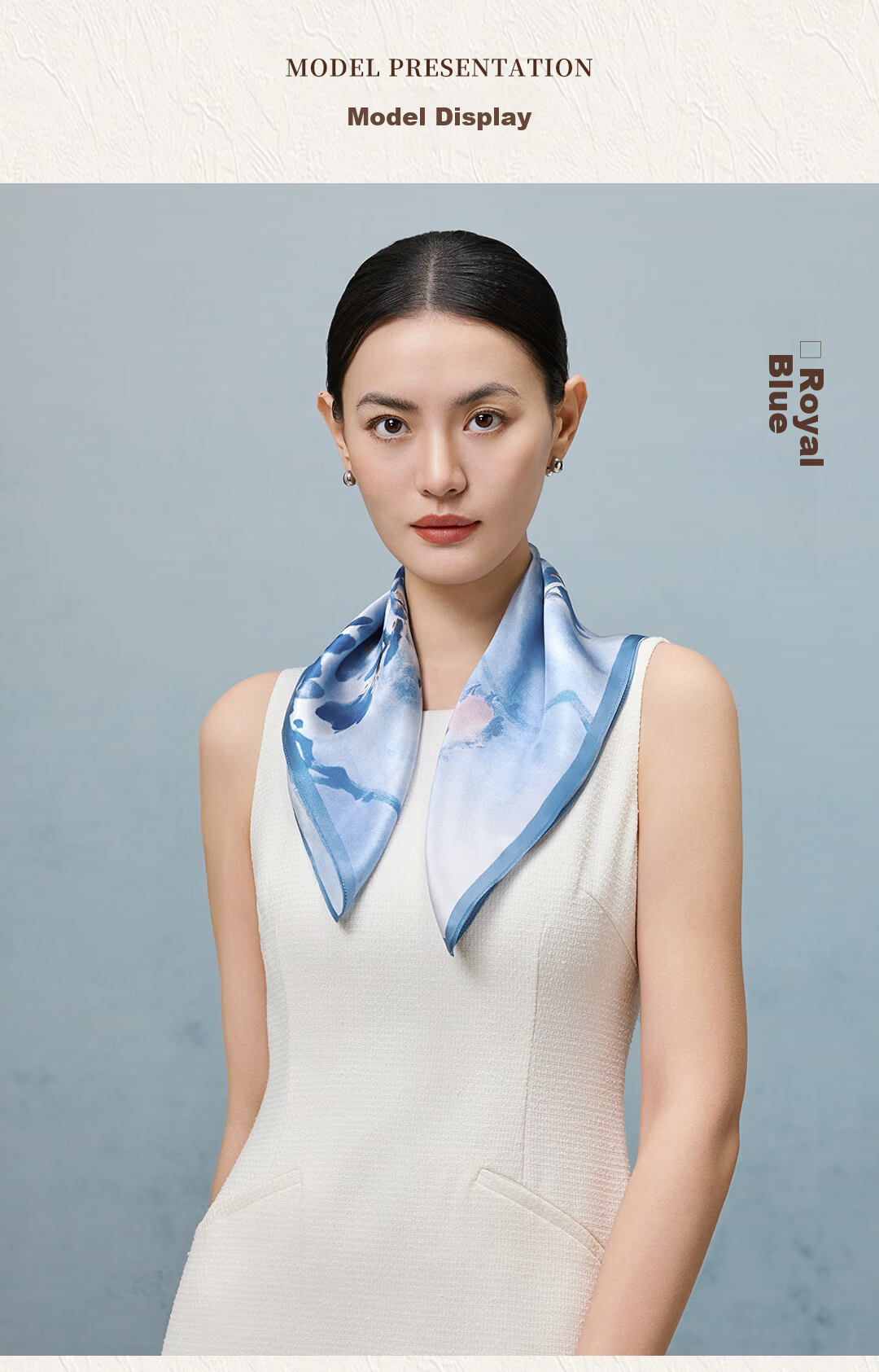 Shanghai Story Spring New Women's 100% Mulberry Silk Small Square Scarf Gift Box for Mom Birthday and Girlfriend Gift 6
