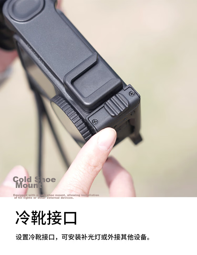 MAXCAM Osmo Action 6 Cage Protective Case with Cold Shoe Mount for DJI Osmo Action Sports Camera Street Shooting Handle Kit 5