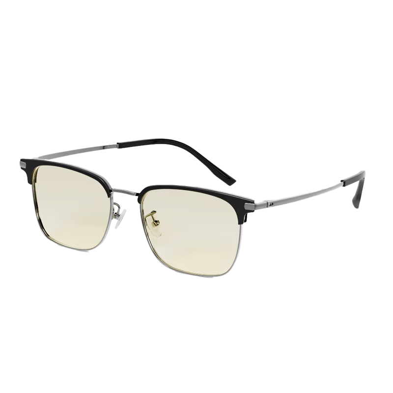 JD Jingzao Blue Light Blocking Photochromic Non-Prescription Clear Vision Computer Phone Glasses Unisex Eyebrow Frame