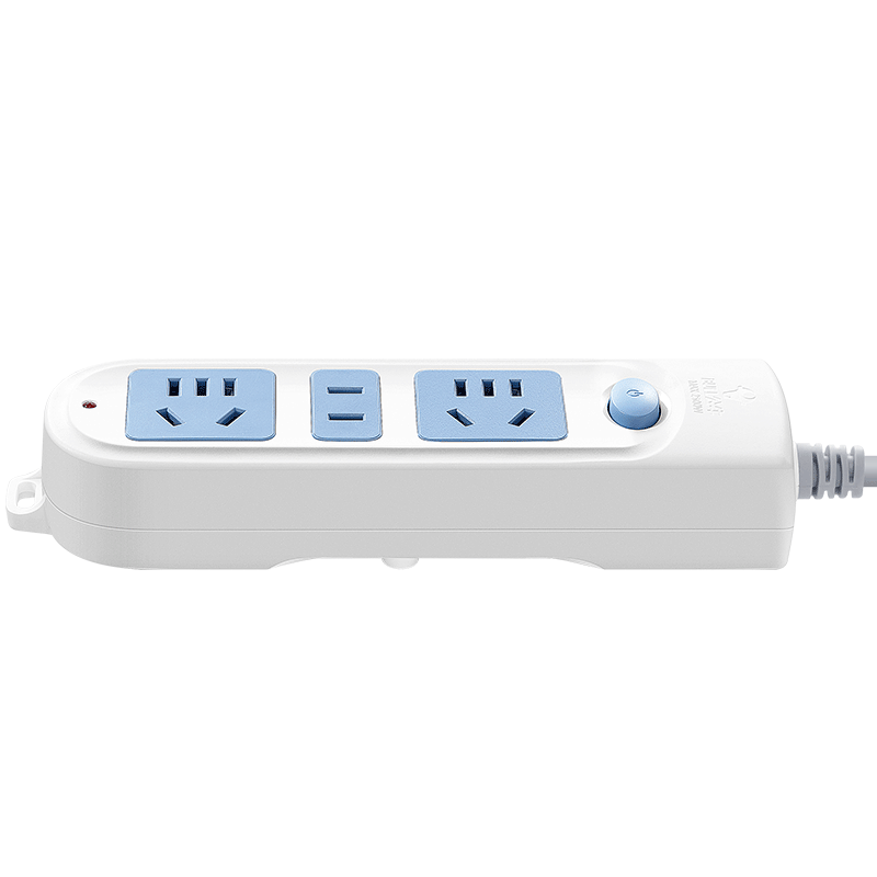 BULL Power Strip / Extension Cord / Power Bar / Surge Protector / Multi-Outlet Strip GN-606 3 Outlets with Master Switch, 1.8 Meters Long