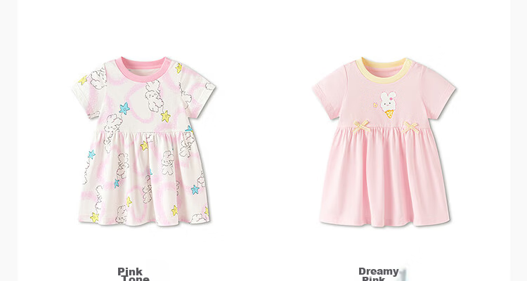 Balabala Kids Dress Baby Dress 2026 Summer New Girls Princess Dress Cotton Breathable Cute 23