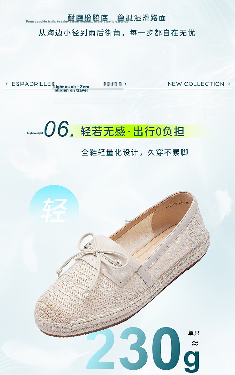 Laird Island Evening Breeze Round Toe Casual Flat Fisherman Shoes for Women 19902 Cream White OWF 38 10