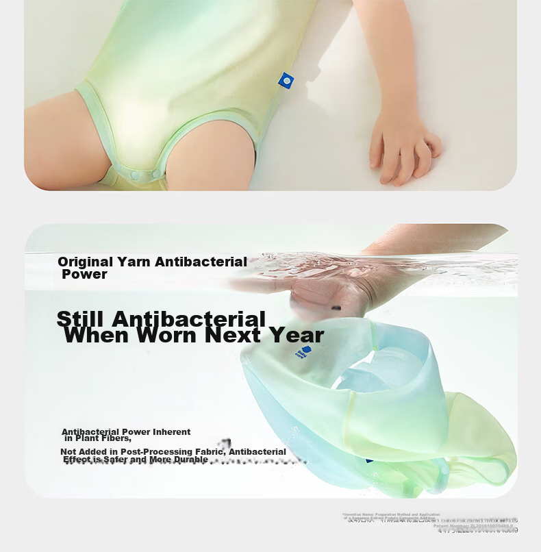 Babycare Natural Cooling Adjustable Triangle Romper Baby Bodysuit Moisture-Wicking Quick-Dry Jumpsuit Ice Grape 80 13