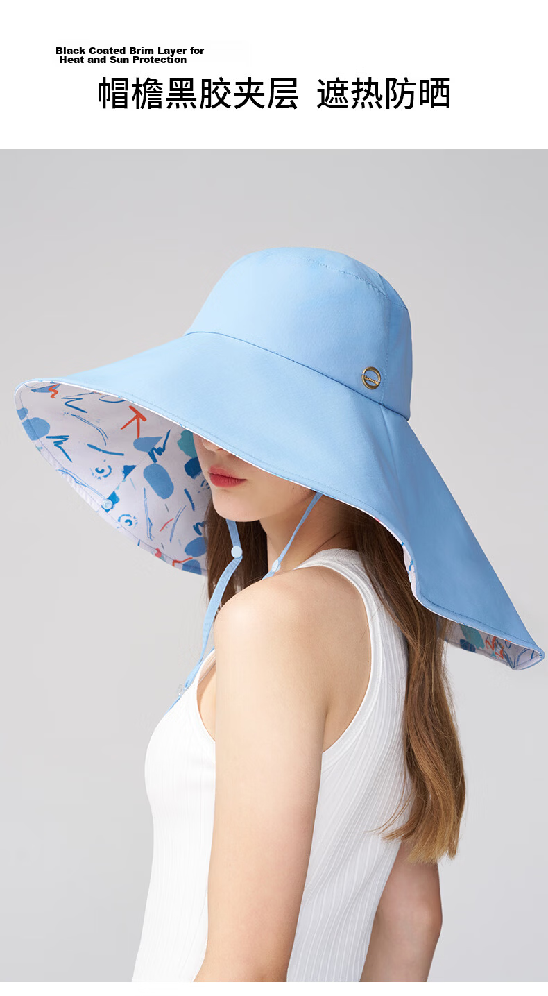 Kenmont 2026 New Oversized Brim Sun Hat UV Protection Large Head Circumference Women's Sunshade Hat 6324 5