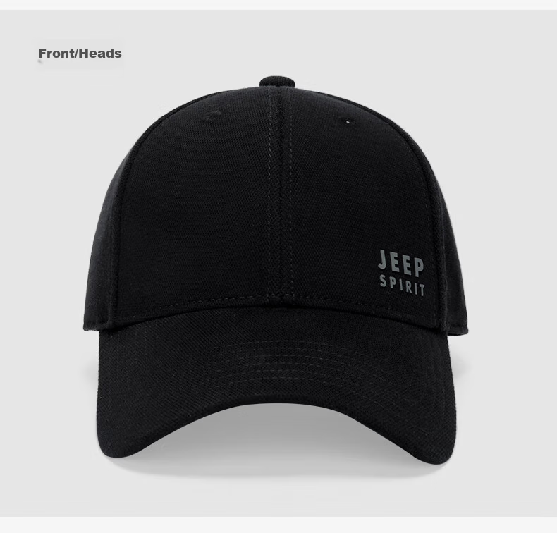 JEEP Men's Korean Style Trendy Baseball Cap Fashion Simple Duckbill Hat Unisex Couple Casual Street Cap Four Seasons A0298 Dark Blue 13