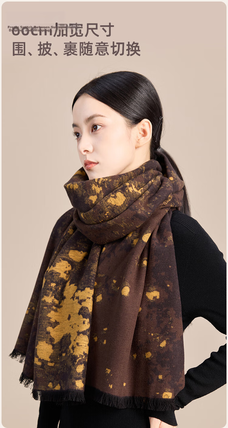JIUMU Silk Scarf for Women Mulberry Silk Warm Shawl Gift Box Birthday Present for Mom and Girls Dragon Boat Festival 11