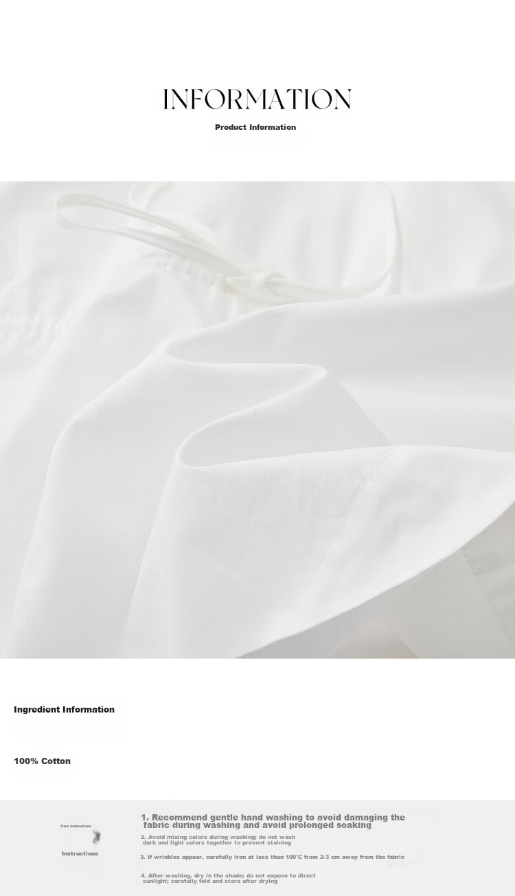 Demana Pure Cotton Light Life Summer Minimalist V-Neck Drawstring Shirt Loose Comfortable Short Sleeve Blouse Women's Top 11