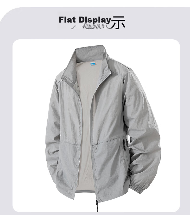 Jeanswest Men's Outdoor Sports Sun Protection Jacket Summer Long Sleeve UV Protection Lightweight Skin Jacket Father's Day Gift 11