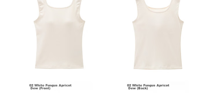 Giordano Women's Sleeveless Ribbed Knit Stretch Slim Fit Tank Top with Chest Pad Square Neck 13326226 16