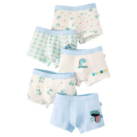 LangSha Boys' Underwear Cotton Boxer Briefs A-Class Antibacterial Comfortable Shorts for Kids 10A