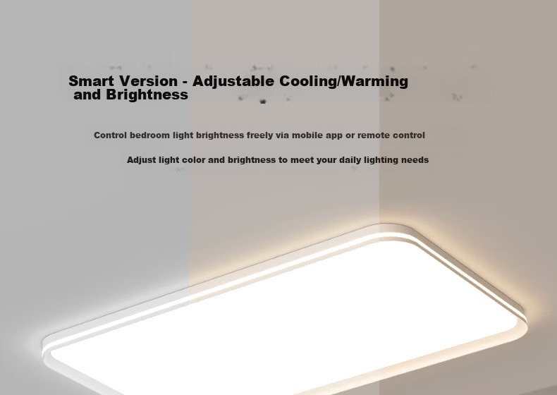Great Wall LED Ultra-thin Eye-protection Ceiling Light Minimalist Seamless Full-spectrum Living Room Bedroom Dining Hall Zhongshan Lighting 20