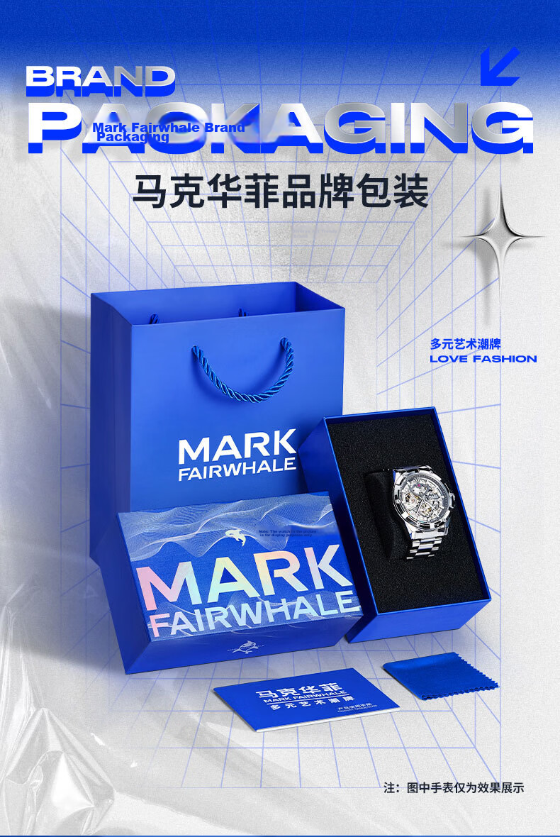 Mark Fairwhale Four-Leaf Clover Women's Watch Student Top Ten Famous National Brand Wristwatch Birthday Gift for Girlfriend 3860 9