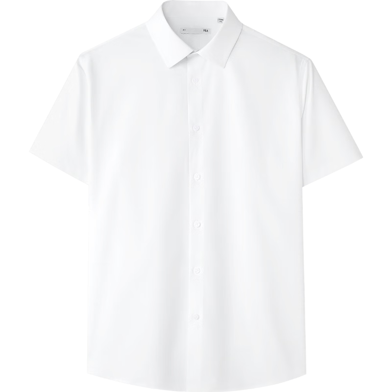 HLA Hailan Home Men's Short Sleeve Shirt Summer 26 Lightweight Business Moisture-Wicking Formal Shirt Men