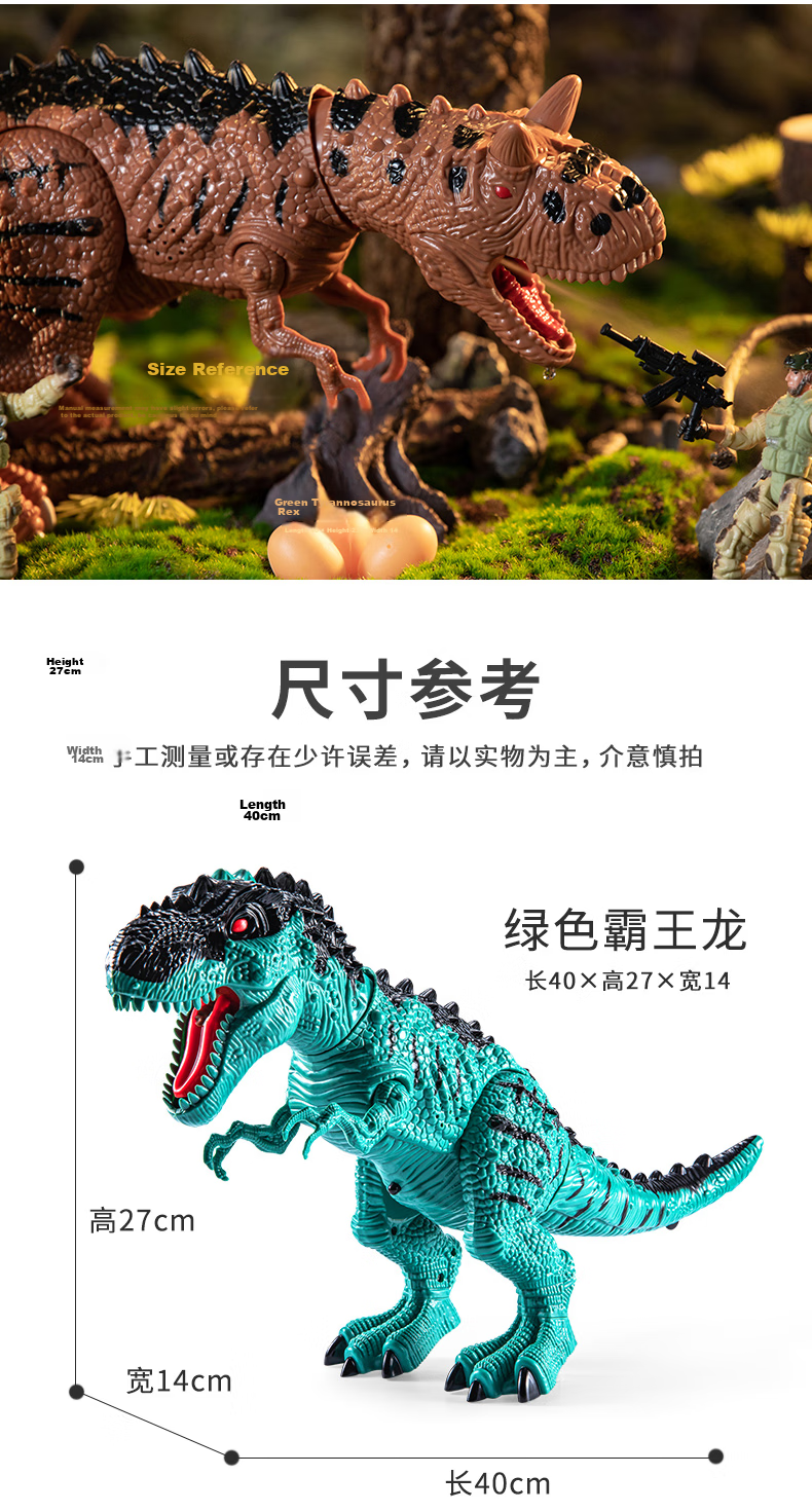 TEMIAI Programming Interactive Robot T-Rex Toy with Spray, Lights, and Music Realistic Dinosaur Birthday Holiday Gift 10