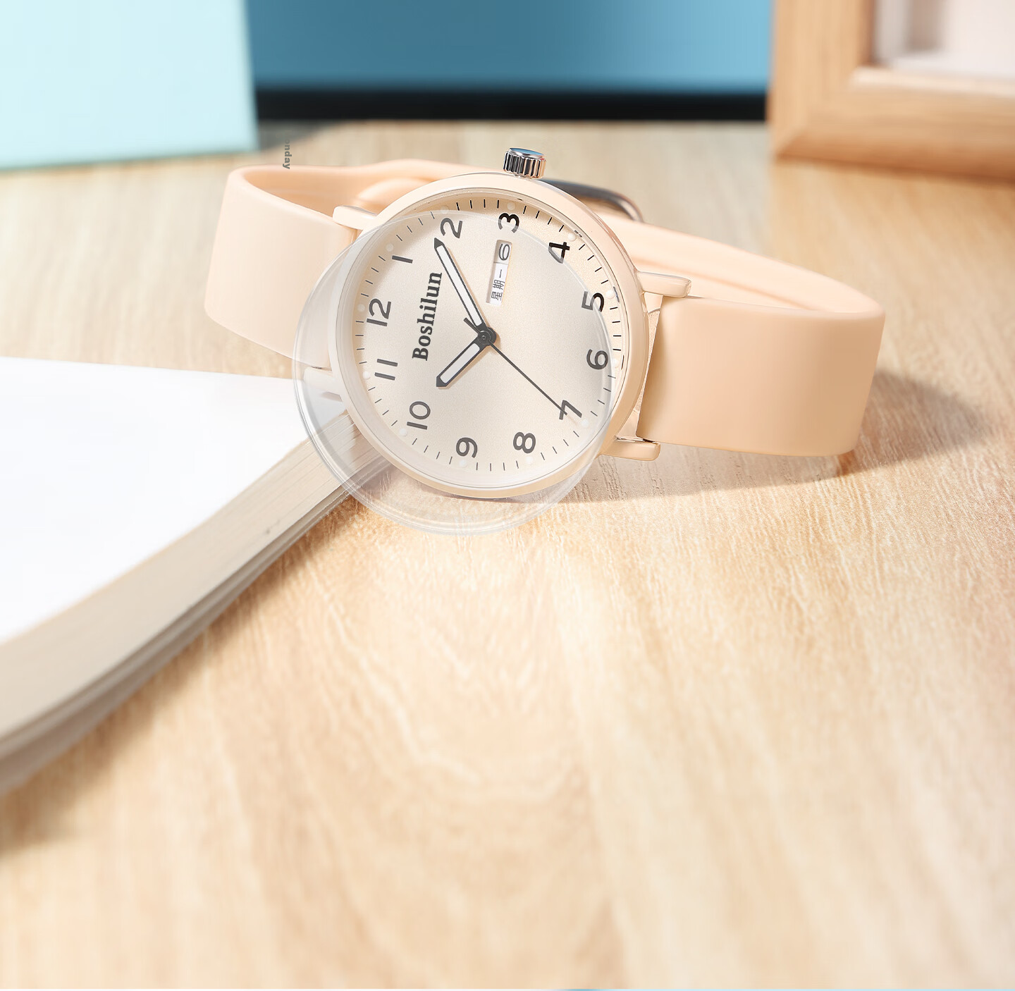 Bausch & Lomb Women's Student Watch Silent Quartz Sports Time-Only for High School Exam 12