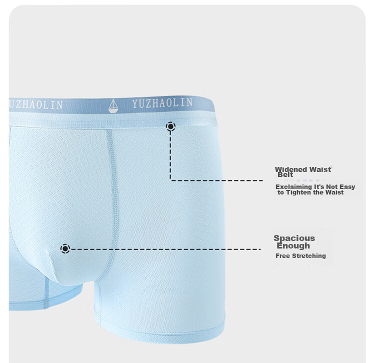Yuzhaolin Youth Ice Silk Boys' Underwear, Adolescent Boxer Shorts for Middle and High School Boys 21