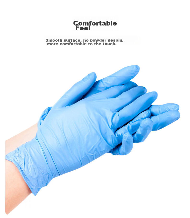 Inco Medical Disposable Gloves Medical Examination Gloves Thickened Durable Blue Size M 100pcs/Box 4