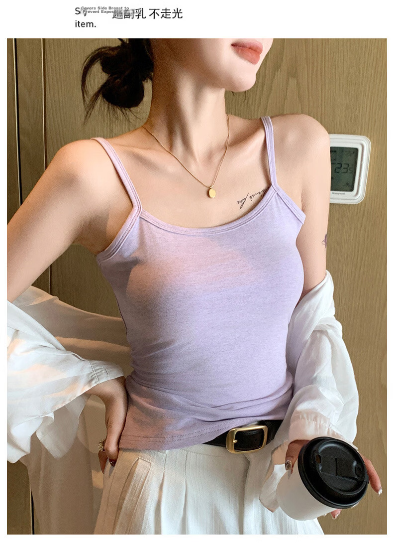 Langsha Snowflake Camisole Vest Women Summer Sexy Inner Wear 2026 New Slim Fit Simple Versatile Basic Top 18