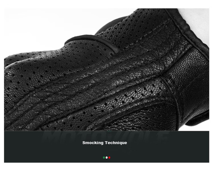 MOTOWOLF Motorcycle Gloves Riding Gloves Anti-Fall Genuine Sheepskin Summer Breathable Motorbike Off-Road Full Finger Unisex Four Seasons 16