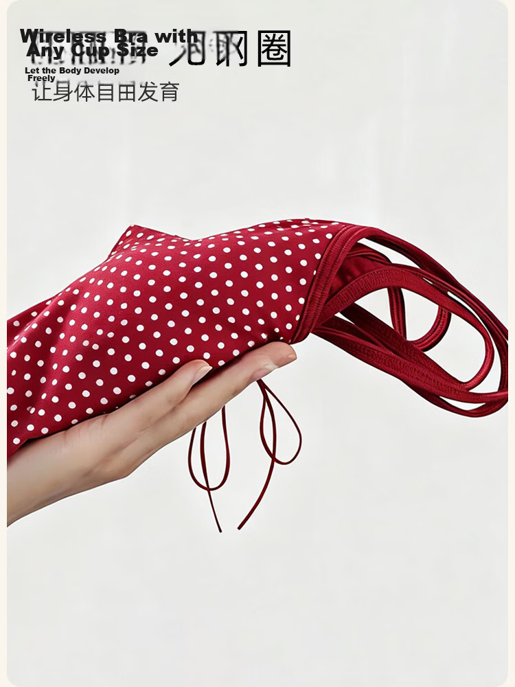 9i9 Polka Dot Strap Diary Sexy Spicy Girl Tie Backless Padded Short Inner and Outer Wear Top S108 8