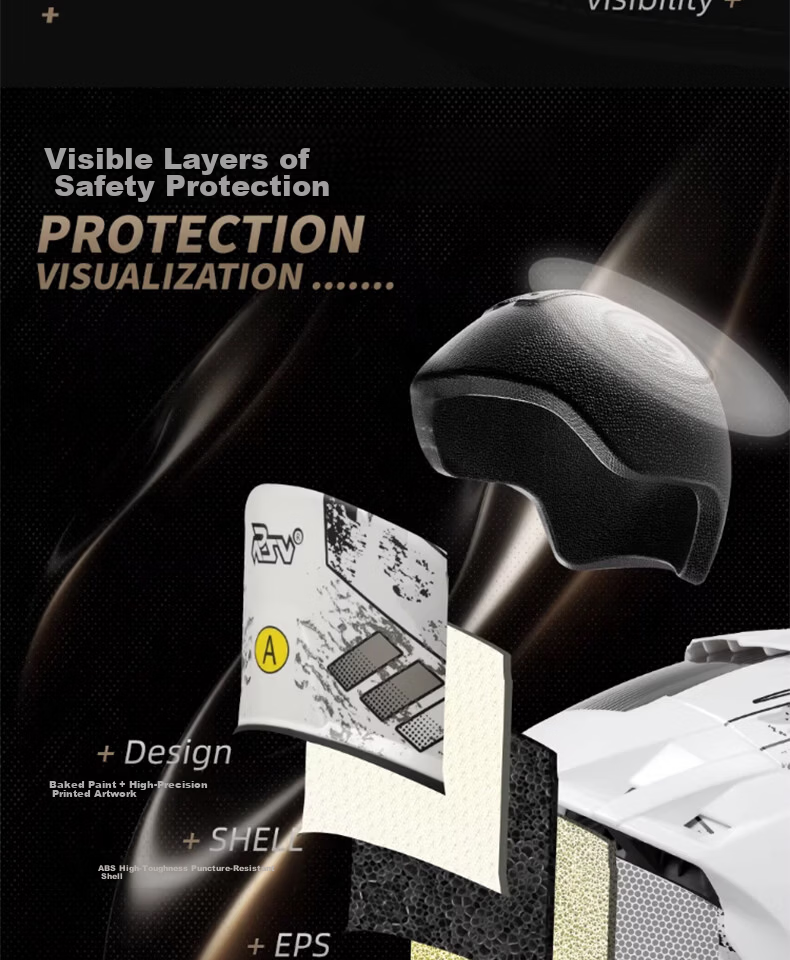 RSV Motorcycle Helmet 3/4 Open Face Electric Vehicle 3C Certified Half Helmet Unisex Four Seasons Safety Cap L 13