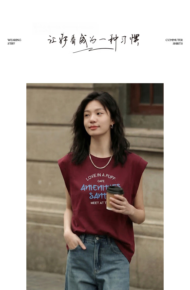 Demana [Cooling Black Technology Sorona] Summer Relaxed Fit Letter Embroidery Slimming Conceal T-Shirt for Women Premium Feel 10