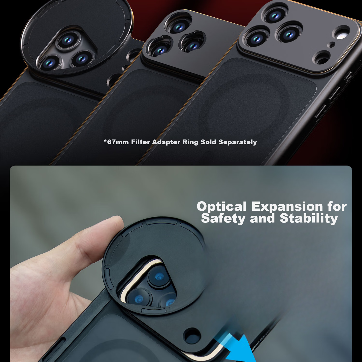 SmallRig 5542 Expansion Cage Mount Handle Bluetooth Remote for iPhone 17 Pro Max/17 Pro Series Photography Kit 8