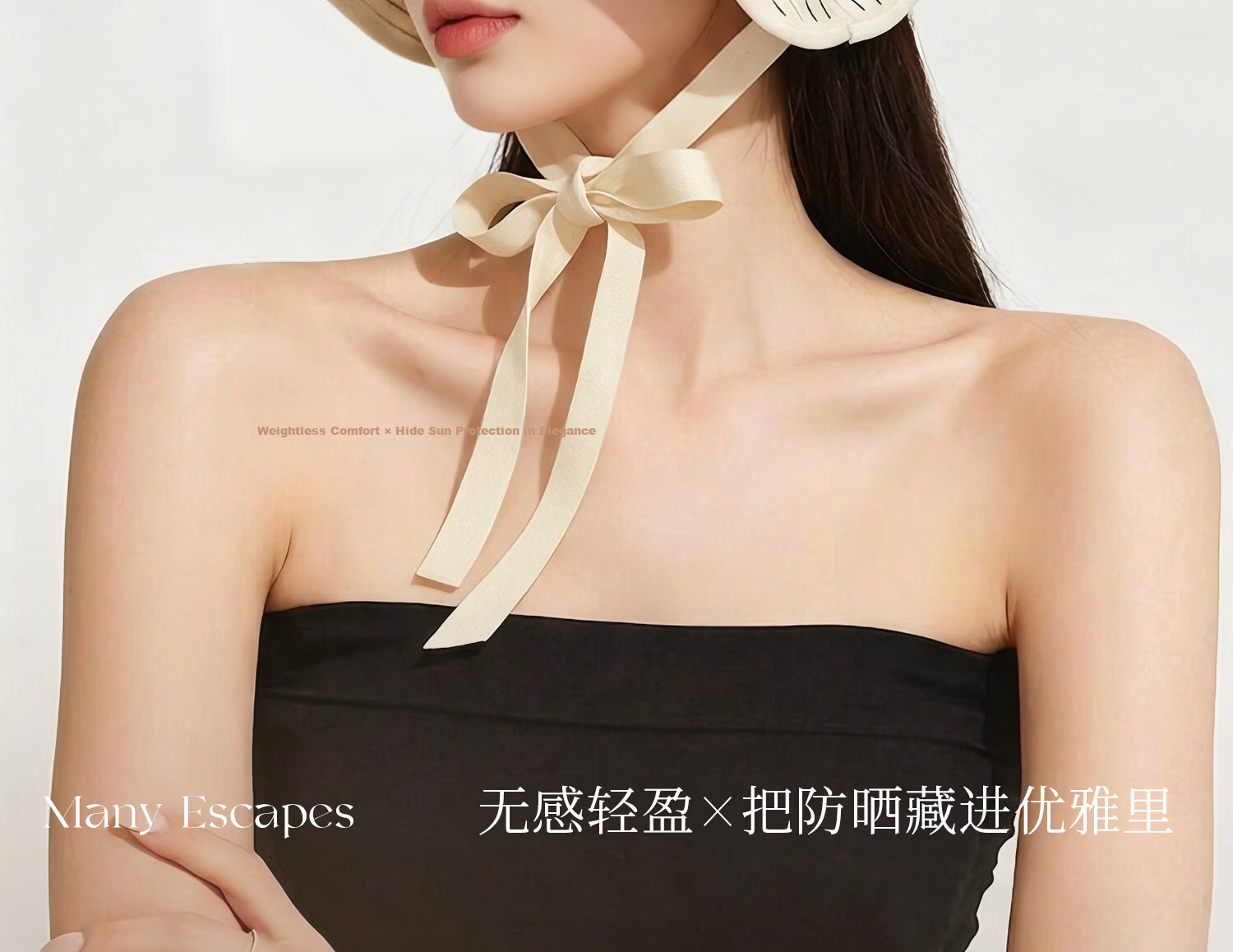 FANCET Striped Fisherman Hat for Women Summer UV Protection Wide Brim Sun Hat Japanese Minimalist Face-Slimming Sunshade Hat 2