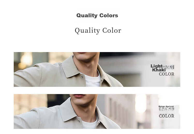Caesar [Tencel Linen] Polo Collar Jacket Spring Summer Men's Workwear Solid Color Simple Breathable Casual Coat 3